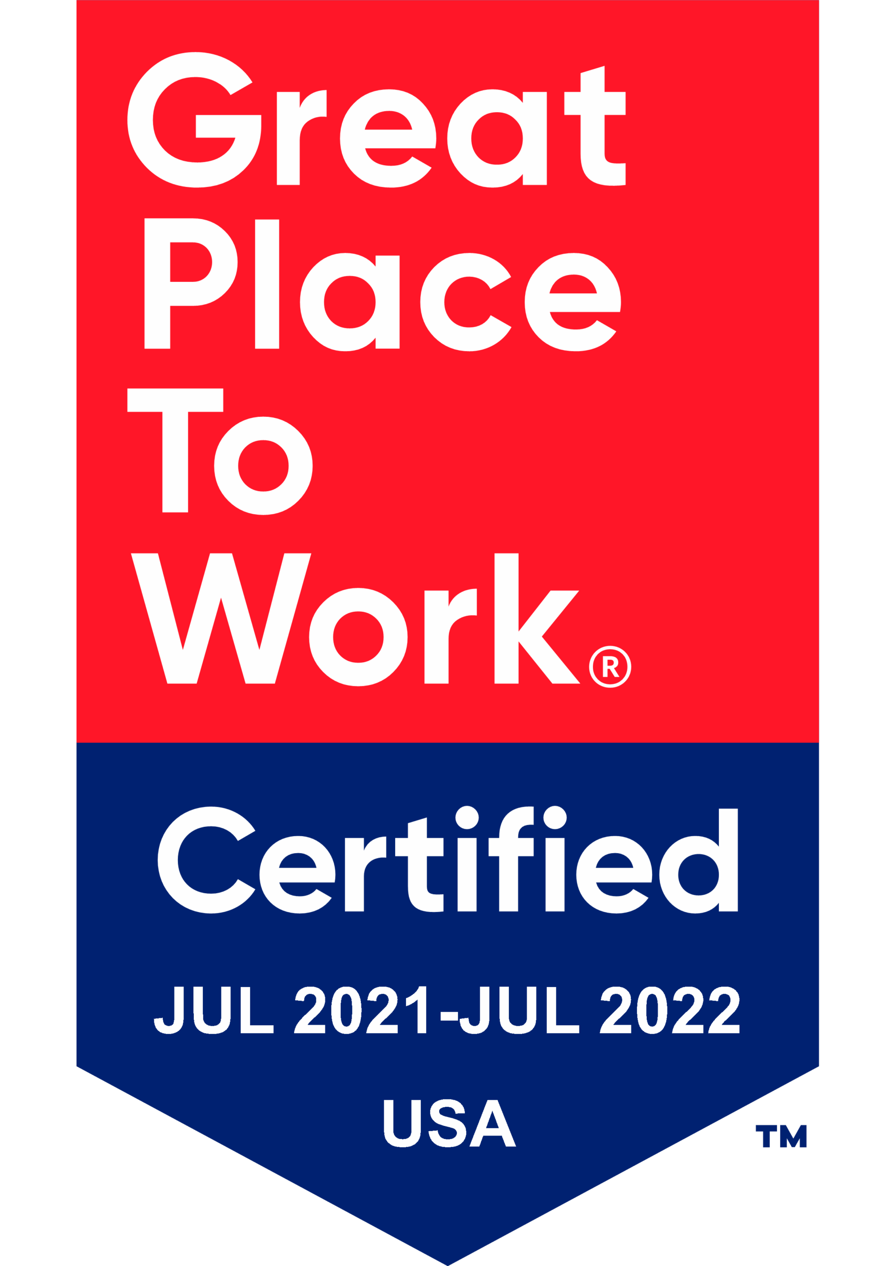 Great Place to Work certification badge for BCVWD, July 2021–July 2022