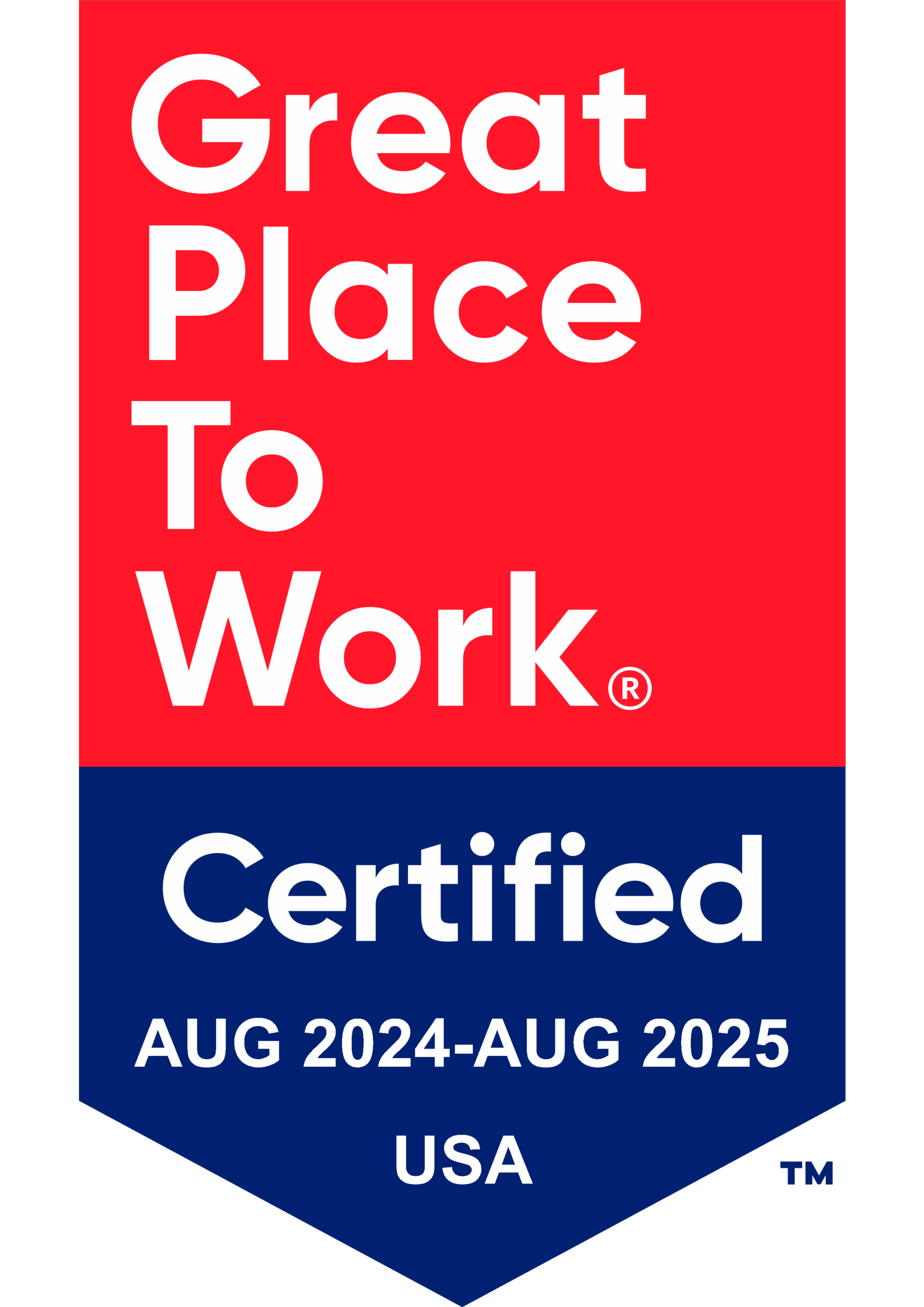 Great Place to Work certification badge for BCVWD, August 2024–August 2025