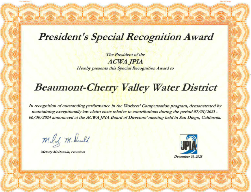 Workers’ Compensation Program Award