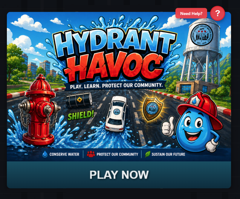 BCVWD Fun Zone — Hydrant Havoc banner